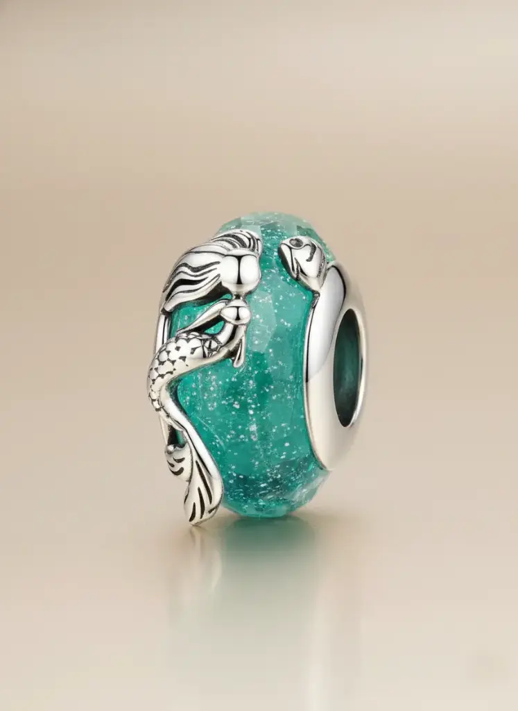 925 Silver Mermaid Charm, 0.0040 kg