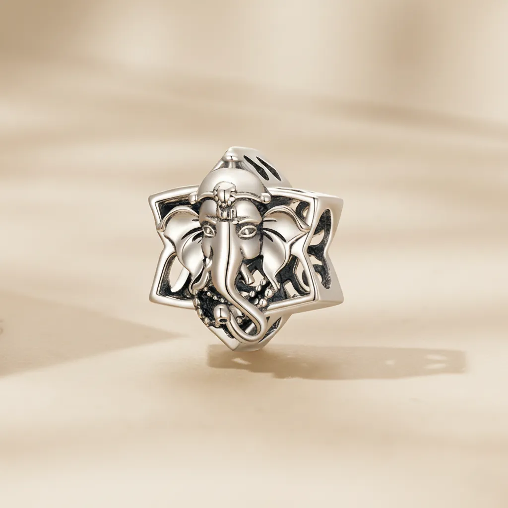 925 Silver Lord Ganesha Charm, 5 g