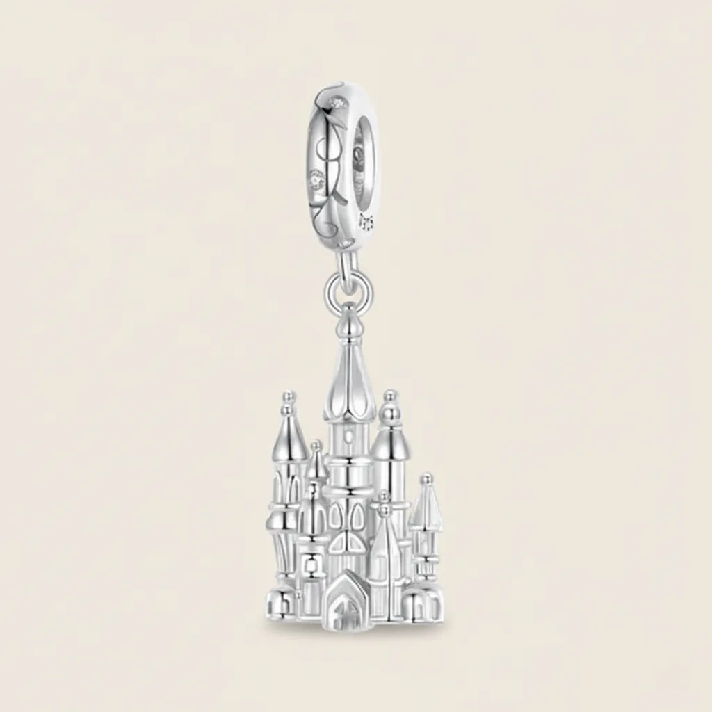 925 Silver Disney Castle Charm, 3 g