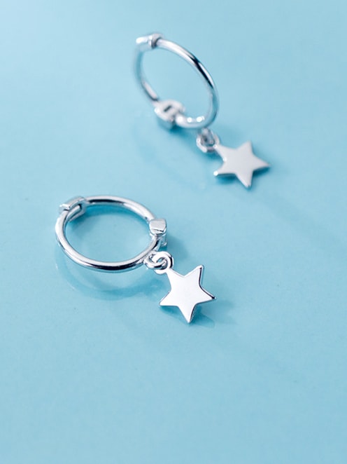 S925 Huggie Single Star Earring, 0.0040 kg