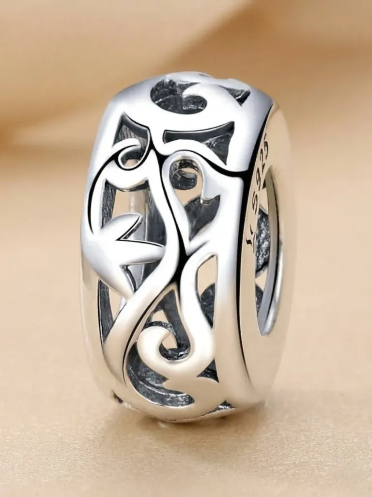 925 Silver Roll Grass Charm, 0.0008 kg