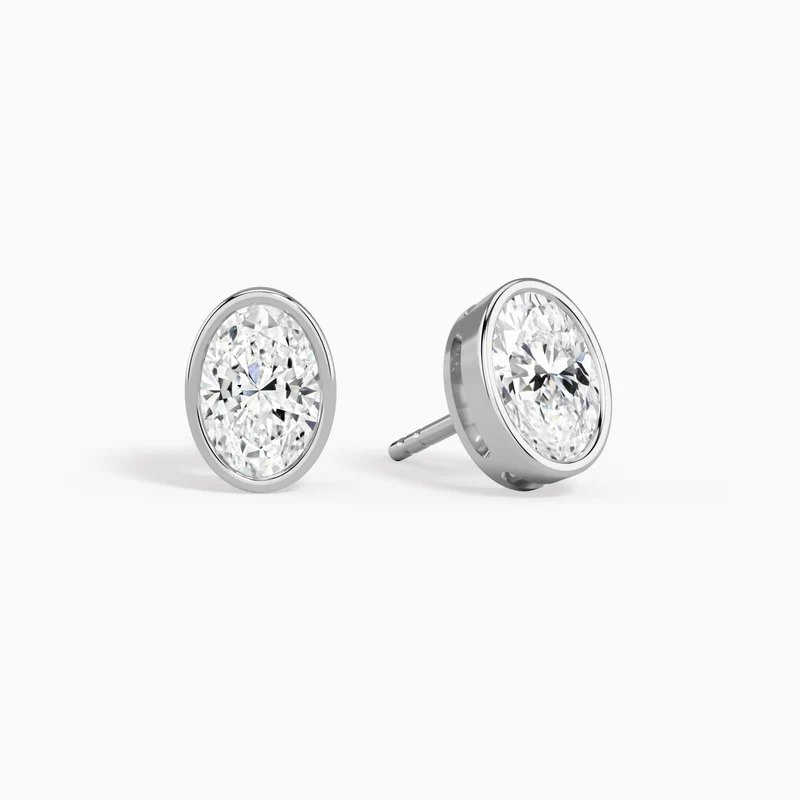 S925 Single Cubic Zirconia Compact Stud Earring, 0.0060 kg