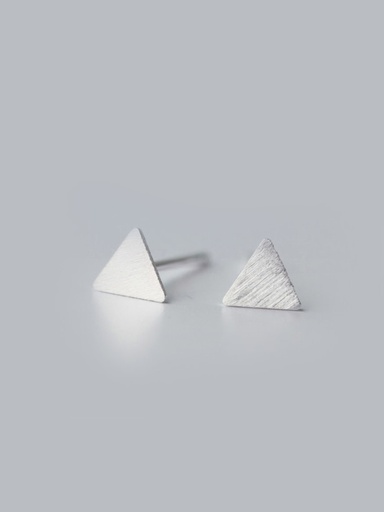 S925 Triangle Stud Earring, 0.0010 kg