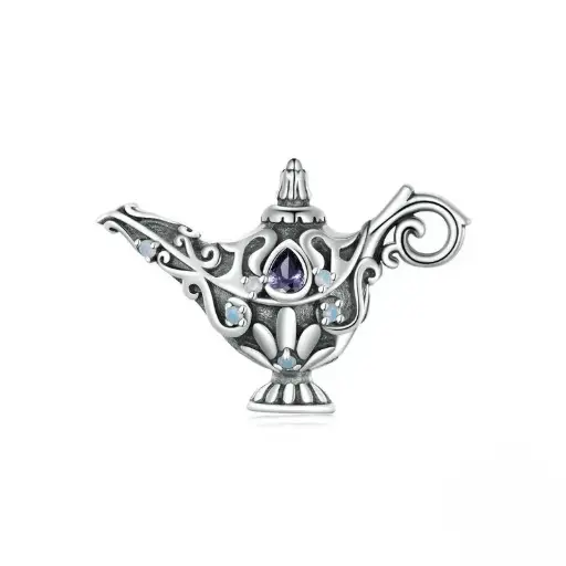 925 Silver Aladdin's Lamp Charm, 5 g