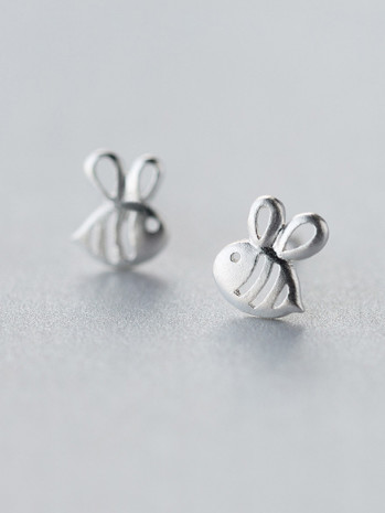 S925 Bee Stud Earring, 0.0015 kg