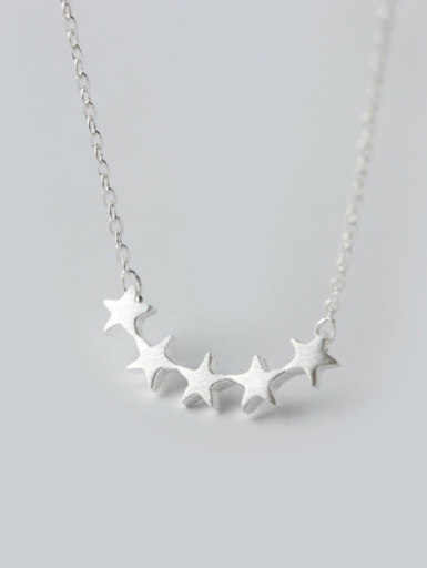 S925 Five Stars Necklace, 0.0050 kg