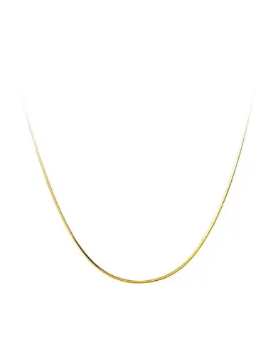 S925 14K Gold Plated Geometric Minimalist Necklace, 0.0030 kg