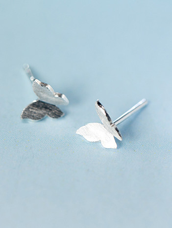 S925 Butterfly Stud Earring, 0.0020 kg